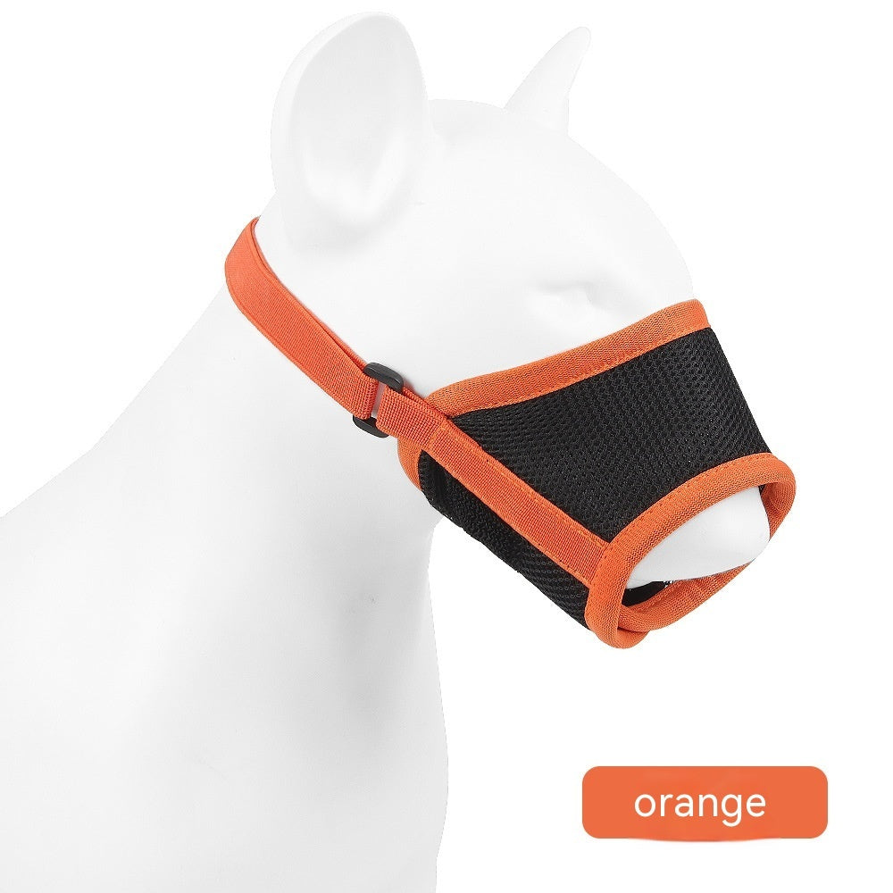 KFX-7710909 Breathable Mesh Dog Muzzle - Anti-Bite, Anti-Bark, Available in Multiple Sizes and Colors