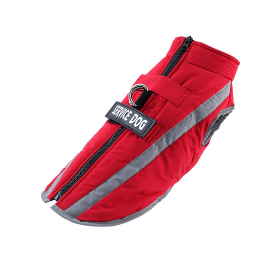 KFX-7711805 Waterproof Personalized Dog Warm Clothing for Autumn and Winter with Adjustable Fit and Safety Strips