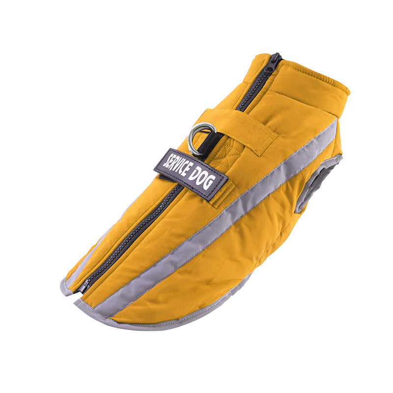 KFX-7711805 Waterproof Personalized Dog Warm Clothing for Autumn and Winter with Adjustable Fit and Safety Strips