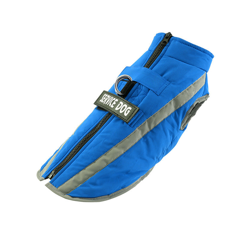 KFX-7711805 Waterproof Personalized Dog Warm Clothing for Autumn and Winter with Adjustable Fit and Safety Strips