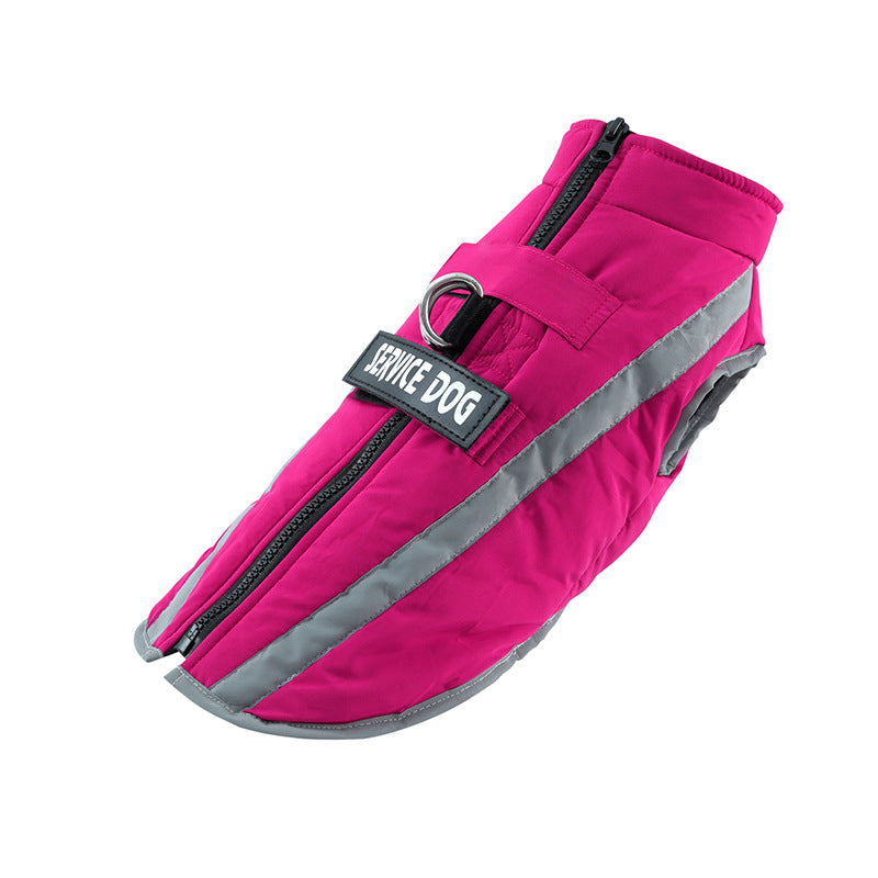 KFX-7711805 Waterproof Personalized Dog Warm Clothing for Autumn and Winter with Adjustable Fit and Safety Strips