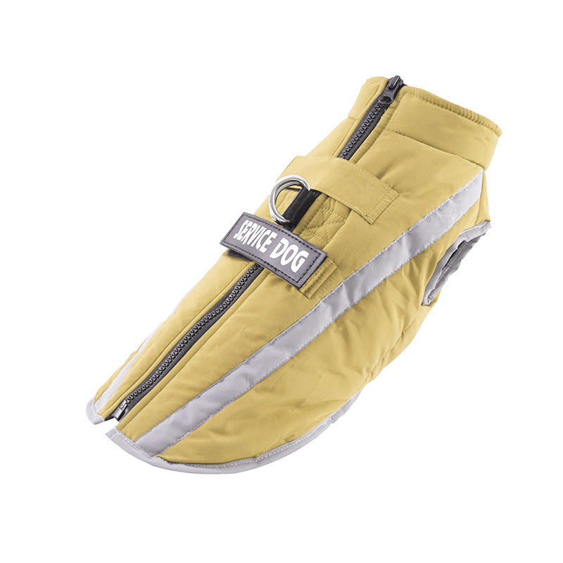 KFX-7711805 Waterproof Personalized Dog Warm Clothing for Autumn and Winter with Adjustable Fit and Safety Strips