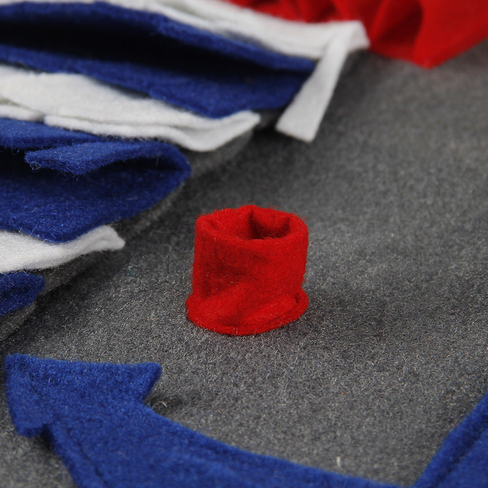 KFX-7712061 Anti-Choking Dog Snuffle Mat for Slow Feeding and Nosework Training, Blue, 50x70cm