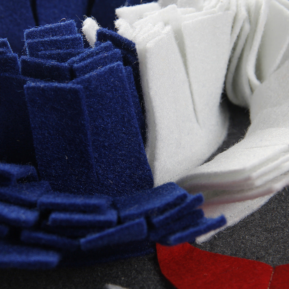 KFX-7712061 Anti-Choking Dog Snuffle Mat for Slow Feeding and Nosework Training, Blue, 50x70cm