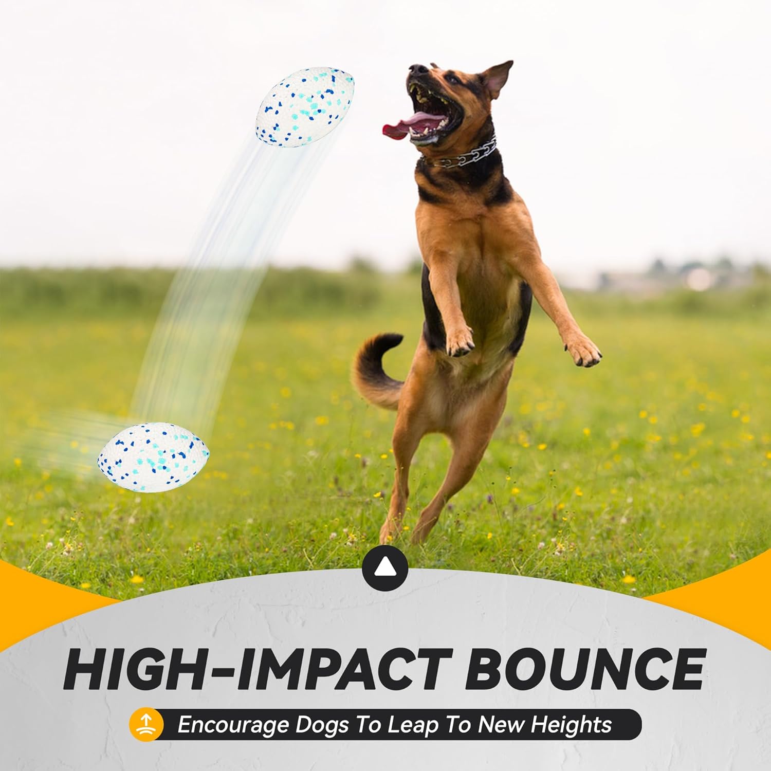 KFX-7714493 Durable Large Rugby Balls for Heavy Chewers - 14x9cm, 105g