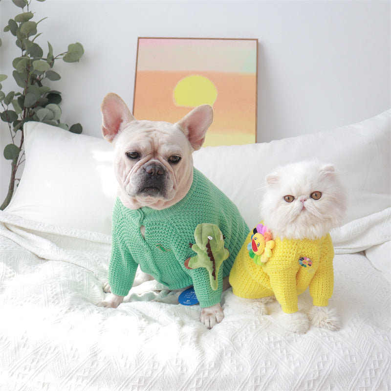 KFX-7715005 Cozy Cotton Sweater for Small and Medium Dogs in Multiple Colors