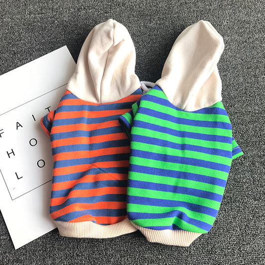 KFX-7715389 Casual Pet Striped Sweater for All Breeds, Soft Cotton Material