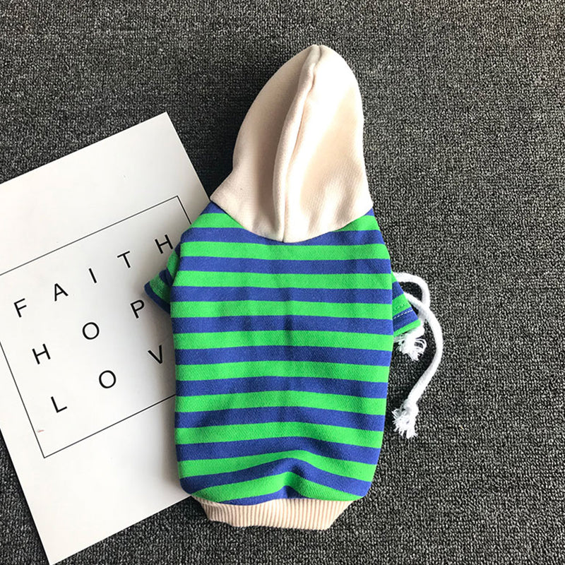 KFX-7715389 Casual Pet Striped Sweater for All Breeds, Soft Cotton Material