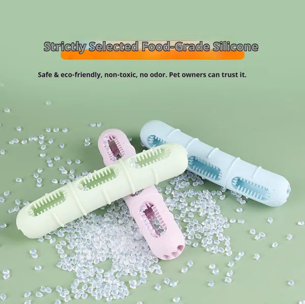 KFX-7716669 Dog Chew Toy for Dental Health - Pet Sausage Chew Brush and Cleaning Buddy