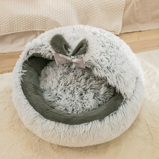 KFX-7717053 Cozy Cat Nest with Warm Enclosure - Available in Multiple Sizes and Colors