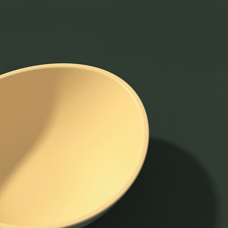 KFX-7717181 Anti-Overturning Double Bowl for Cats and Dogs - Eco-Friendly Resin and Rubber, Universal Size 160x170x130mm