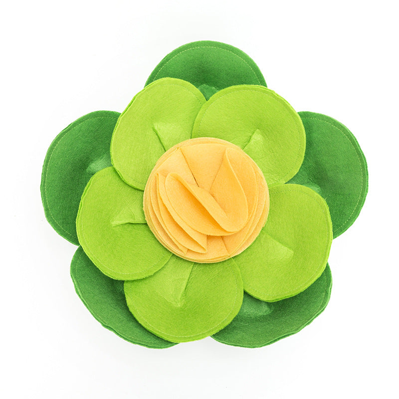 KFX-7718845 Pet Flower Sniffing Bowl for Slow Feeding and Enrichment Activities, Felt Cloth Material, 32x32x10CM
