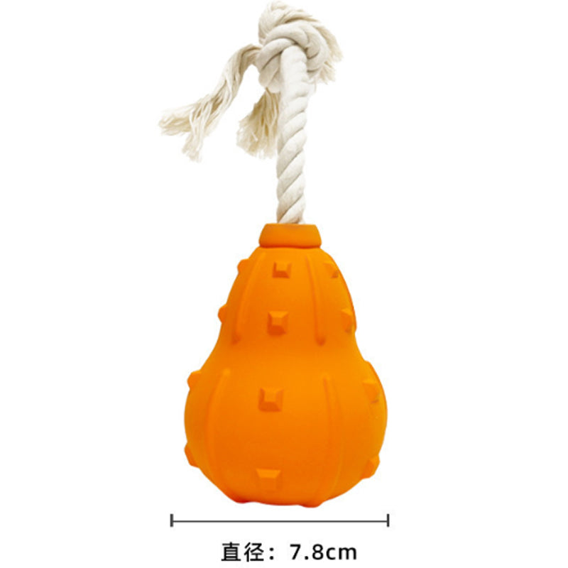 KFX-7720253 Durable Interactive Dog Toy for Fetch and Chewing, Treat-Dispensing Natural Rubber Toy for Small to Medium Breeds