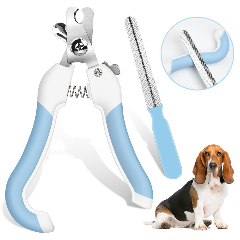 KFX-7720765 Pet Electric Nail Polisher Set with Clippers and File, USB Rechargeable, 18 Hours Runtime