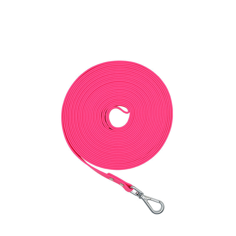 KFX-7722557 Waterproof PVC Handheld Dog Walking Rope - Available in Multiple Colors and Lengths