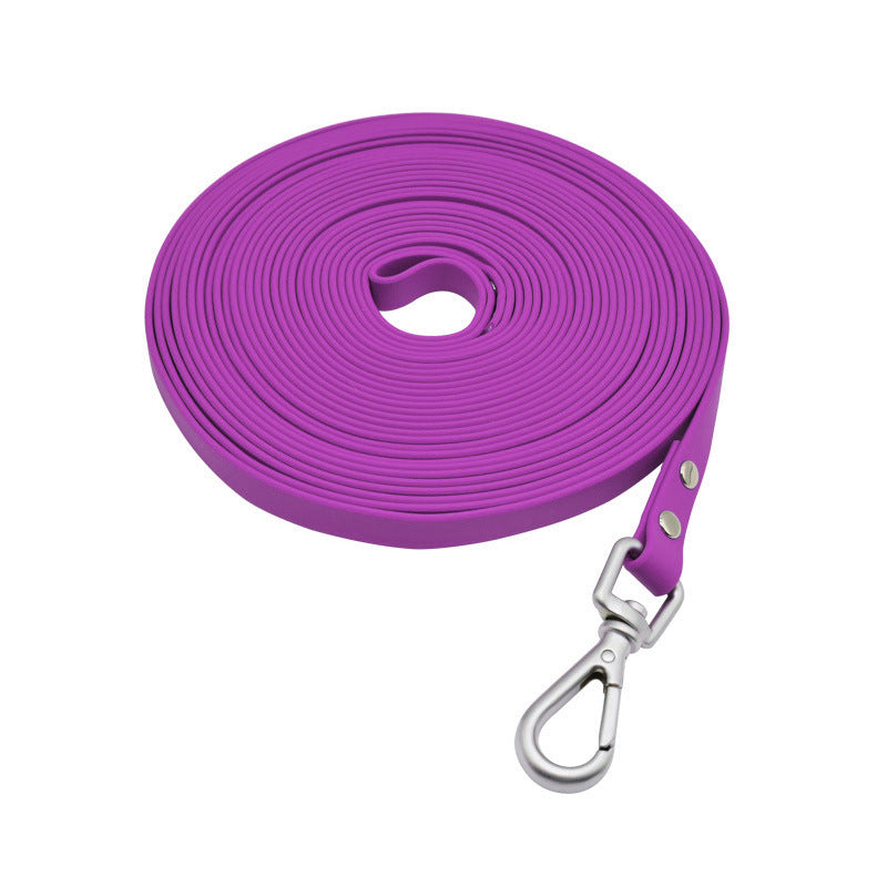 KFX-7722557 Waterproof PVC Handheld Dog Walking Rope - Available in Multiple Colors and Lengths
