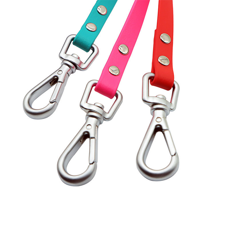 KFX-7722557 Waterproof PVC Handheld Dog Walking Rope - Available in Multiple Colors and Lengths