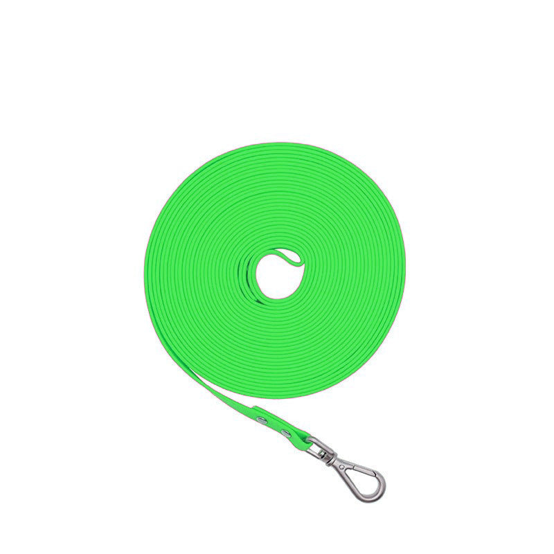 KFX-7722557 Waterproof PVC Handheld Dog Walking Rope - Available in Multiple Colors and Lengths