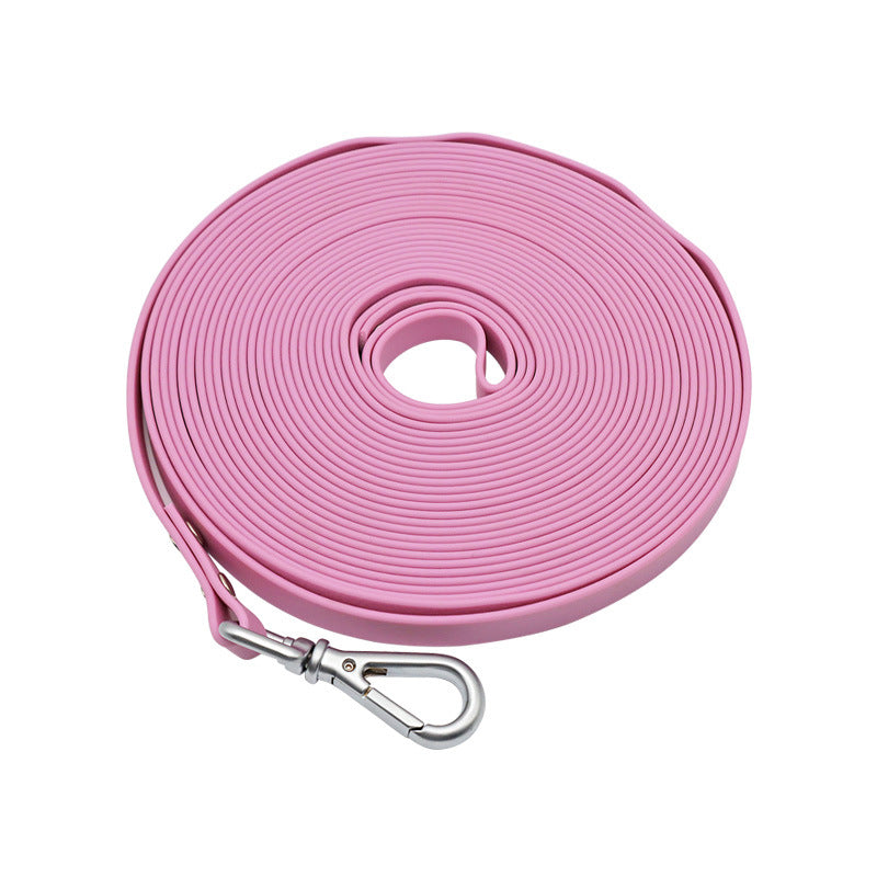KFX-7722557 Waterproof PVC Handheld Dog Walking Rope - Available in Multiple Colors and Lengths
