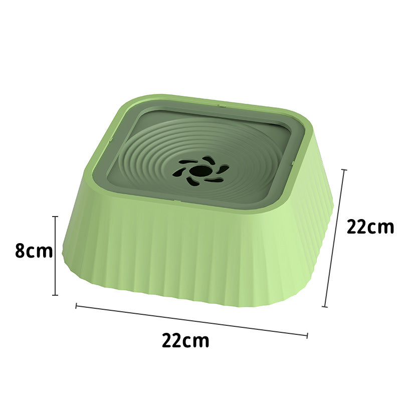 KFX-7722941 Floating Pet Water Bowl with Anti-Tip Design and Large Capacity for Dogs and Cats
