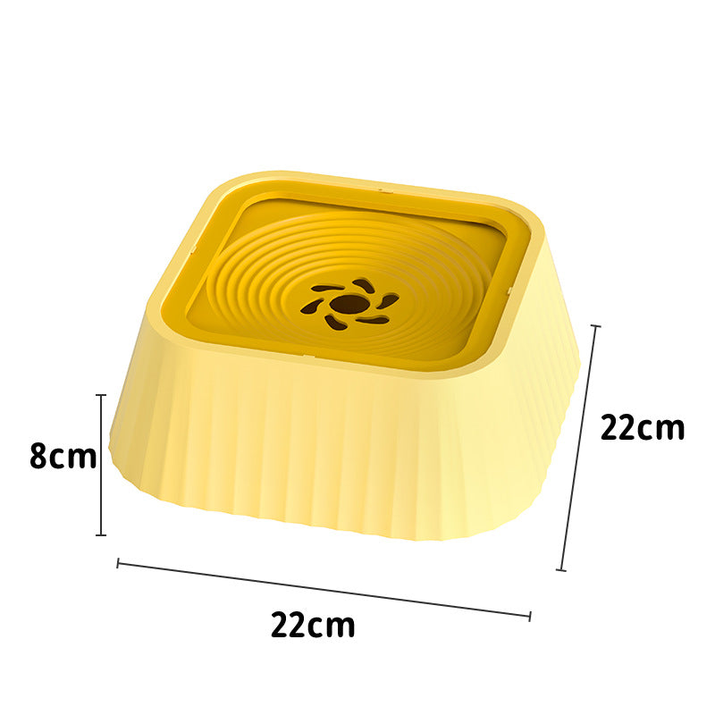 KFX-7722941 Floating Pet Water Bowl with Anti-Tip Design and Large Capacity for Dogs and Cats