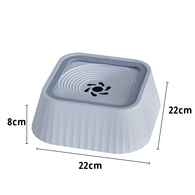 KFX-7722941 Floating Pet Water Bowl with Anti-Tip Design and Large Capacity for Dogs and Cats