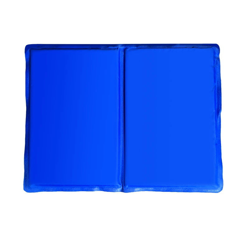 KFX-7724605 Cool Gel Pet Mat - Soft, Comfortable, Easy to Clean Blue Design, 40x50cm