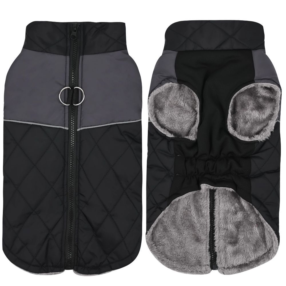 KFX-7727165 Waterproof Autumn and Winter Dog Clothes in Burgundy, Black, Pink, and Blue - Cozy Pet Apparel for All Sizes