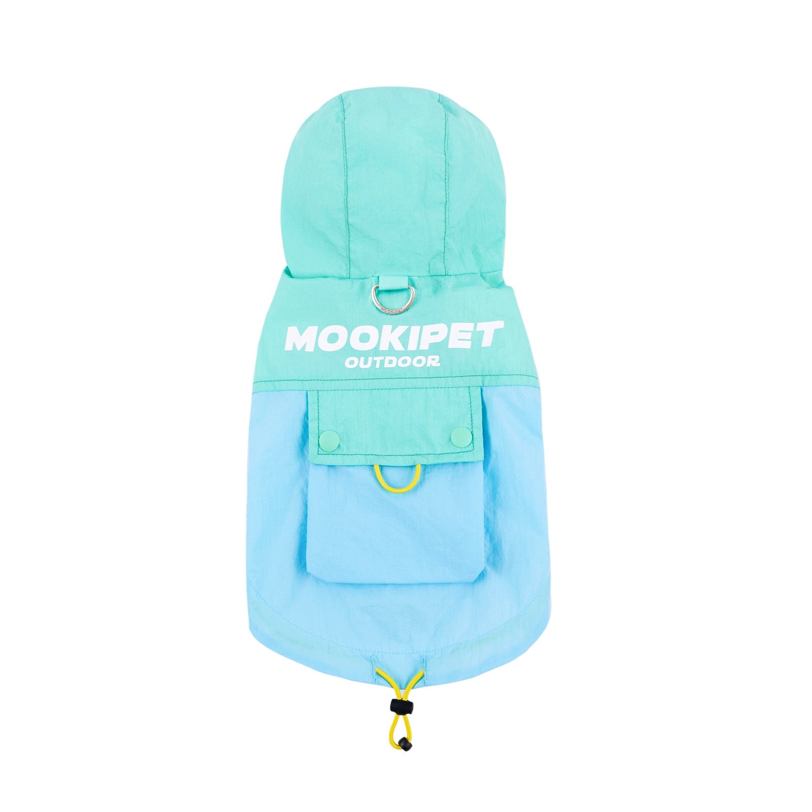 KFX-7727293 Dog Traction Vest for Small Breeds - Sun Protection Clothing for Bichon and Schnauzer in Blue Green, 100% Nylon