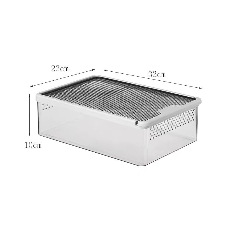 KFX-7730109 Transparent Climbing Crawler Box for Turtles, Hamsters, and Snakes with Anti-Escape Design