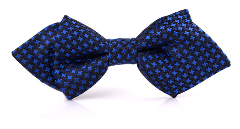 KFX-7730749 Elegant Adjustable Dog and Cat Bow Tie in Classic British Design - 12x5cm, Fits 25-48cm Neck