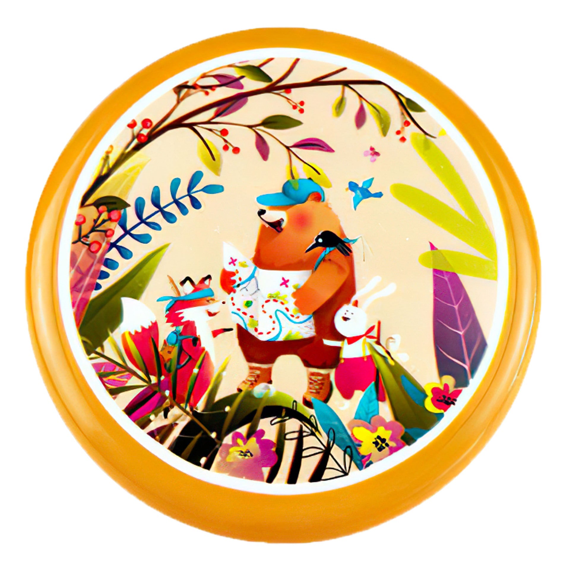 KFX-7732285 Colorful Soft Plastic PU Flying Saucer - 20cm Diameter, Fun for Kids