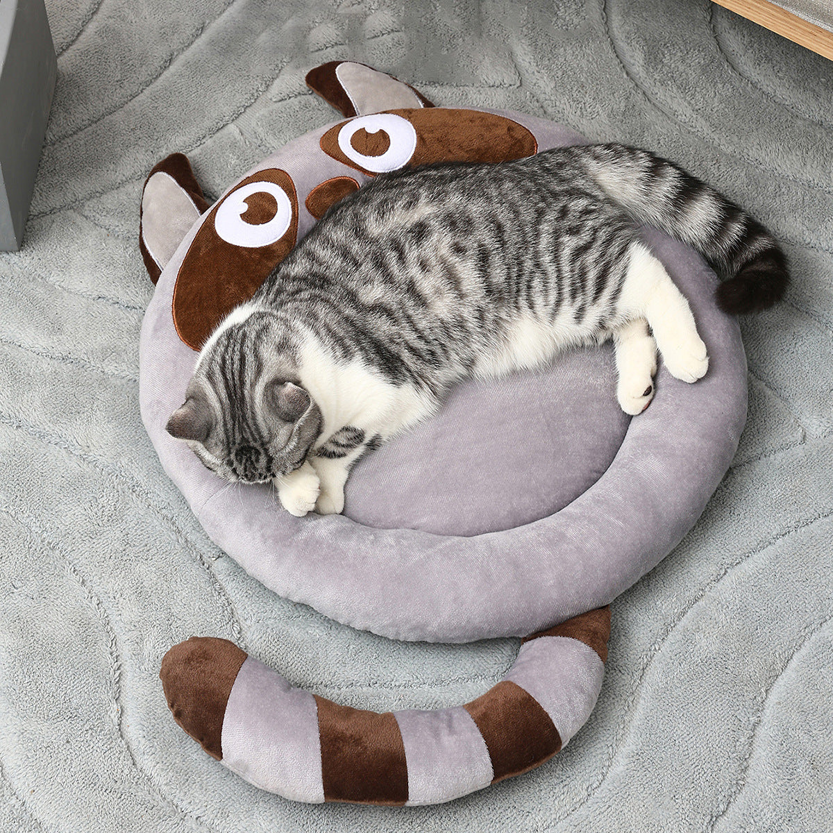 KFX-7732541 Warm and Soft Pet Bed for Cats - Cozy Indoor Kennel with Cloth Material