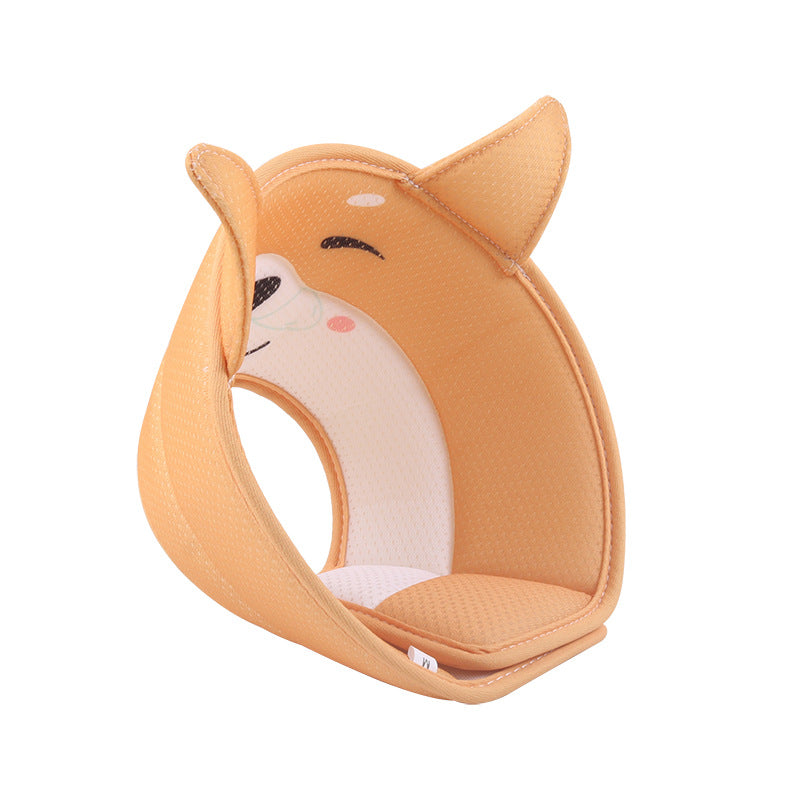 KFX-7736253 Cartoon Mesh Breathable Collar for Pets in Avocado, Akita, and Yellow Duck Designs