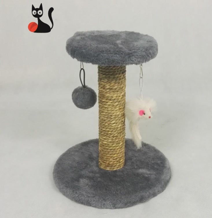 KFX-7737533 Cat Climbing Frame - Small Mini Design, Environmental Protection, Brown, Blue, Grey, Pink - 26 x 26 x 29 cm