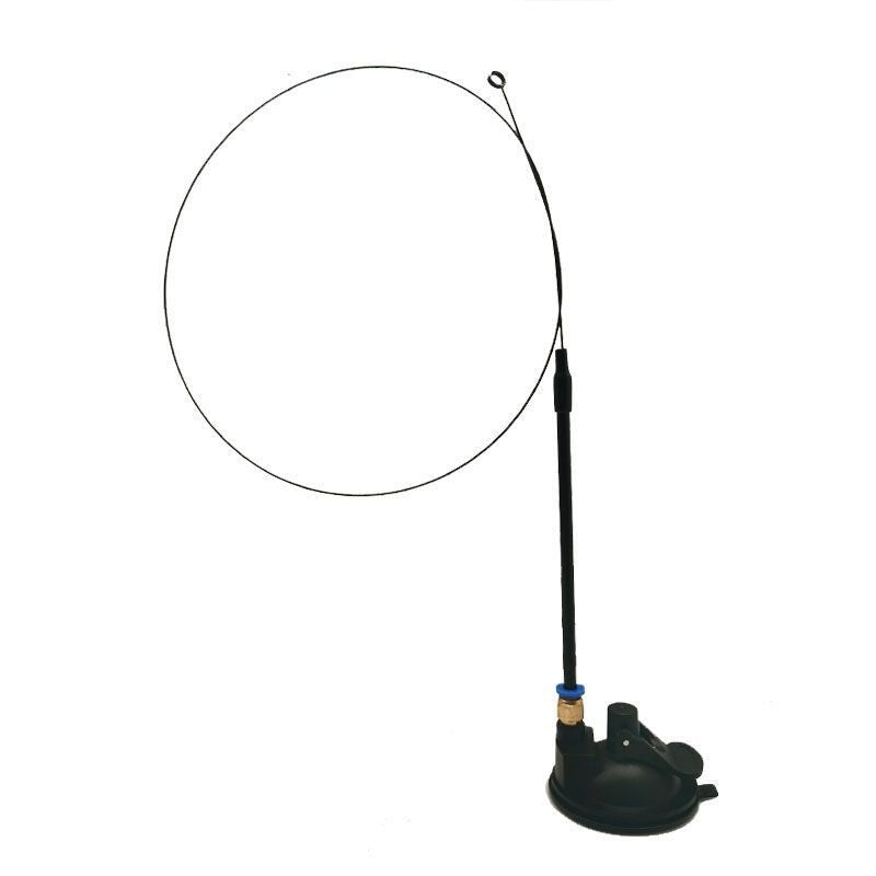 KFX-7739069 Long Elastic Steel Wire Feather Cat Toy with Suction Cup Attachment