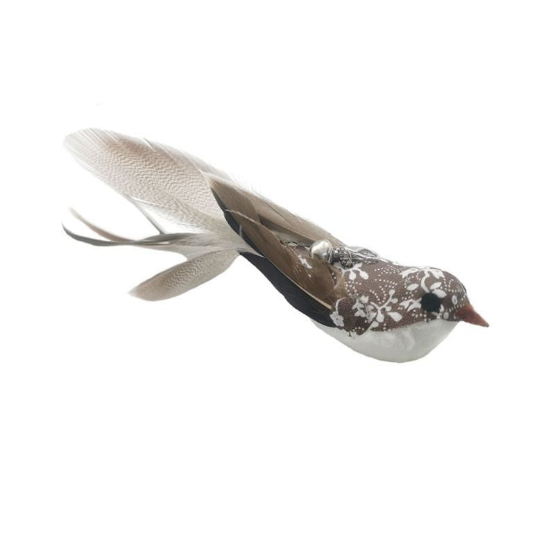 KFX-7739069 Long Elastic Steel Wire Feather Cat Toy with Suction Cup Attachment