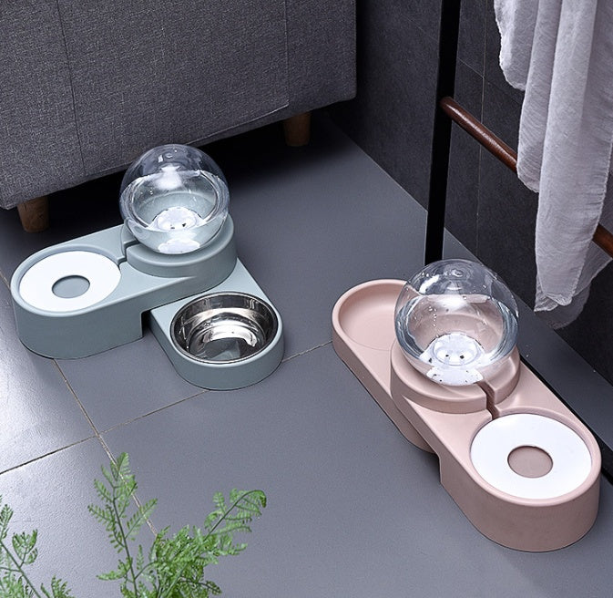 KFX-7740093 Automatic Pet Water Bowl with 1.8L Capacity - Durable PET/HIPS Design