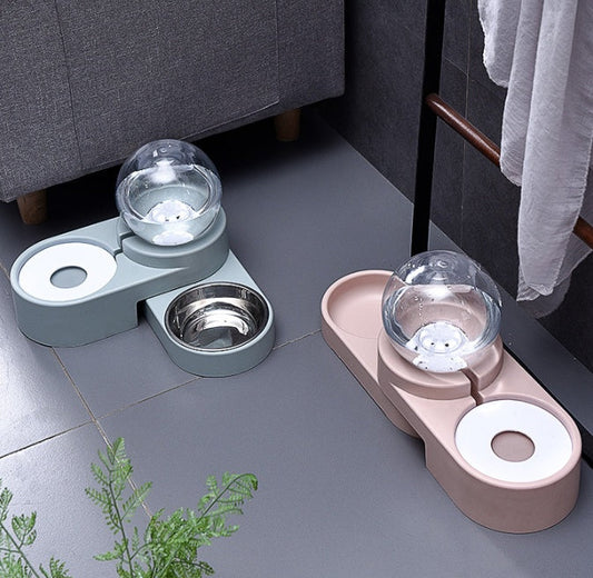 KFX-7740093 Automatic Pet Water Bowl with 1.8L Capacity - Durable PET/HIPS Design
