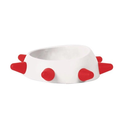 KFX-7740221 Hedgehog Design High-Temperature Resistant Dog and Cat Food Bowl - Antiskid, Inclined Structure, 500ml & 160ml Options