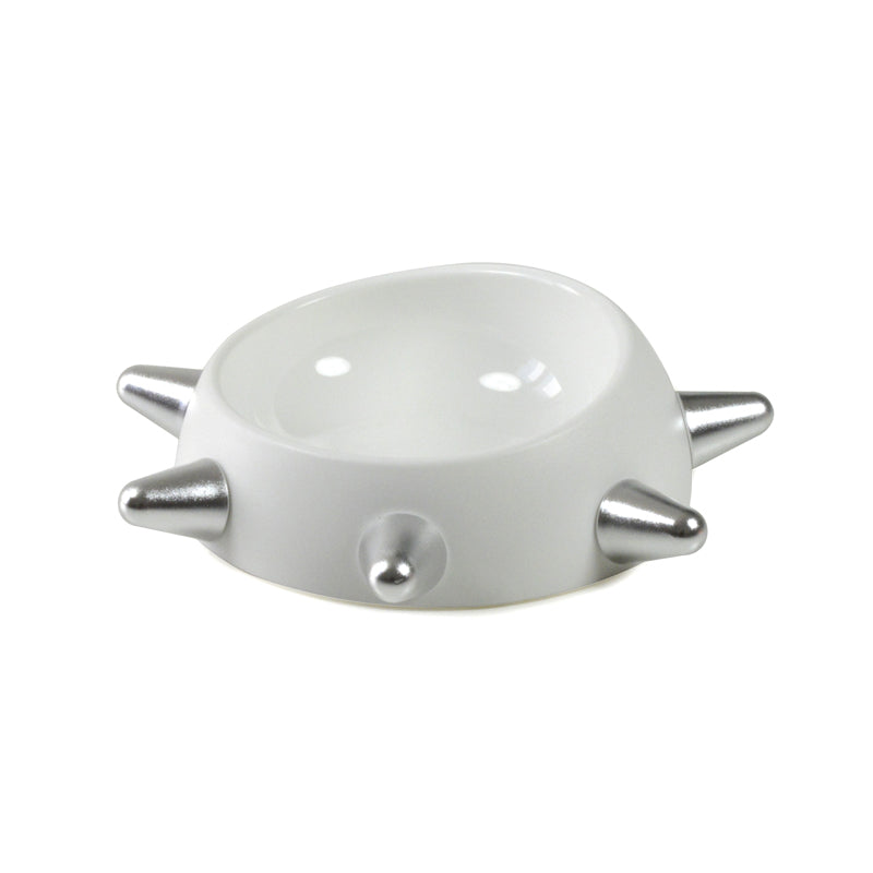 KFX-7740221 Hedgehog Design High-Temperature Resistant Dog and Cat Food Bowl - Antiskid, Inclined Structure, 500ml & 160ml Options