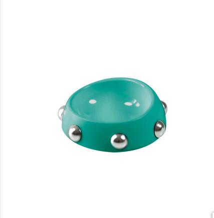 KFX-7740221 Hedgehog Design High-Temperature Resistant Dog and Cat Food Bowl - Antiskid, Inclined Structure, 500ml & 160ml Options