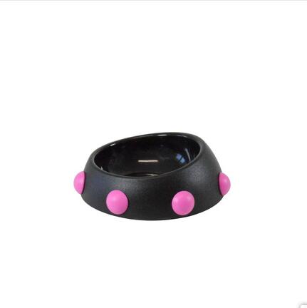 KFX-7740221 Hedgehog Design High-Temperature Resistant Dog and Cat Food Bowl - Antiskid, Inclined Structure, 500ml & 160ml Options