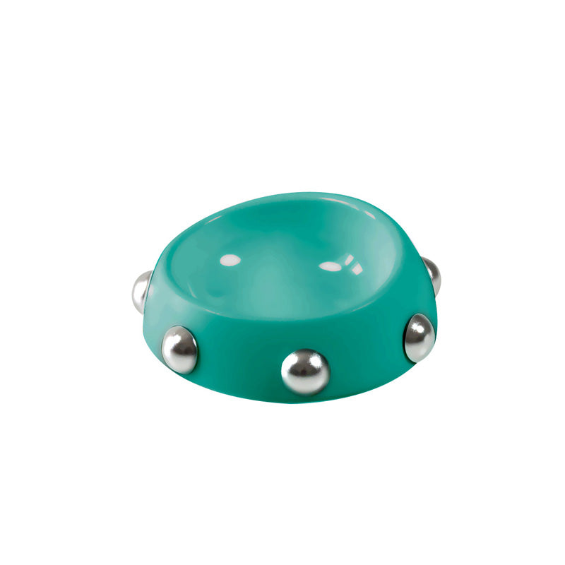 KFX-7740221 Hedgehog Design High-Temperature Resistant Dog and Cat Food Bowl - Antiskid, Inclined Structure, 500ml & 160ml Options