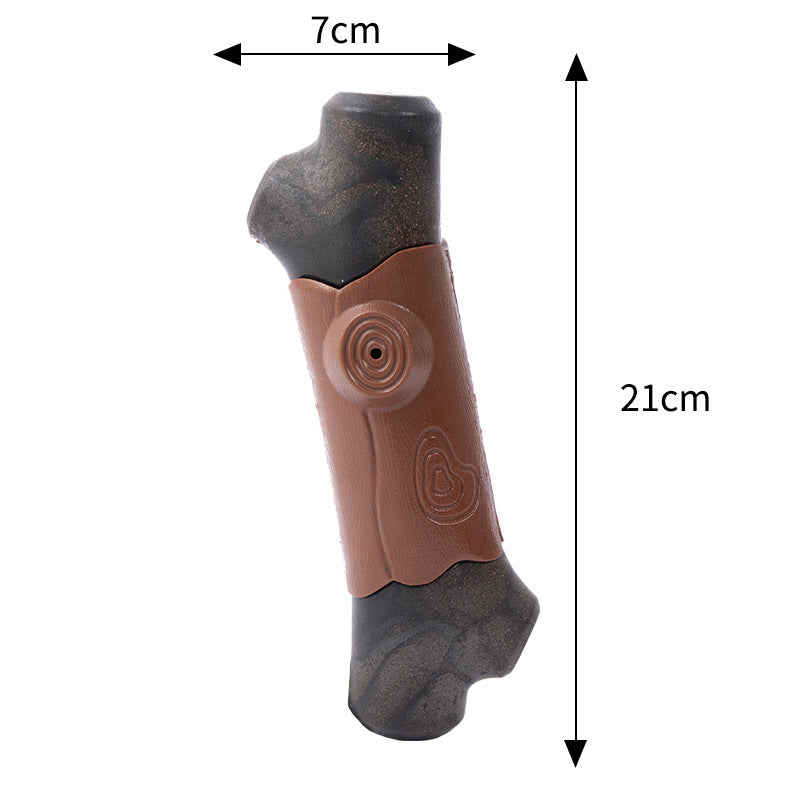 KFX-7741501 Indestructible Dog Chew Toy for Aggressive Chewers - Large Size with Bacon Flavor, Durable Nylon Design