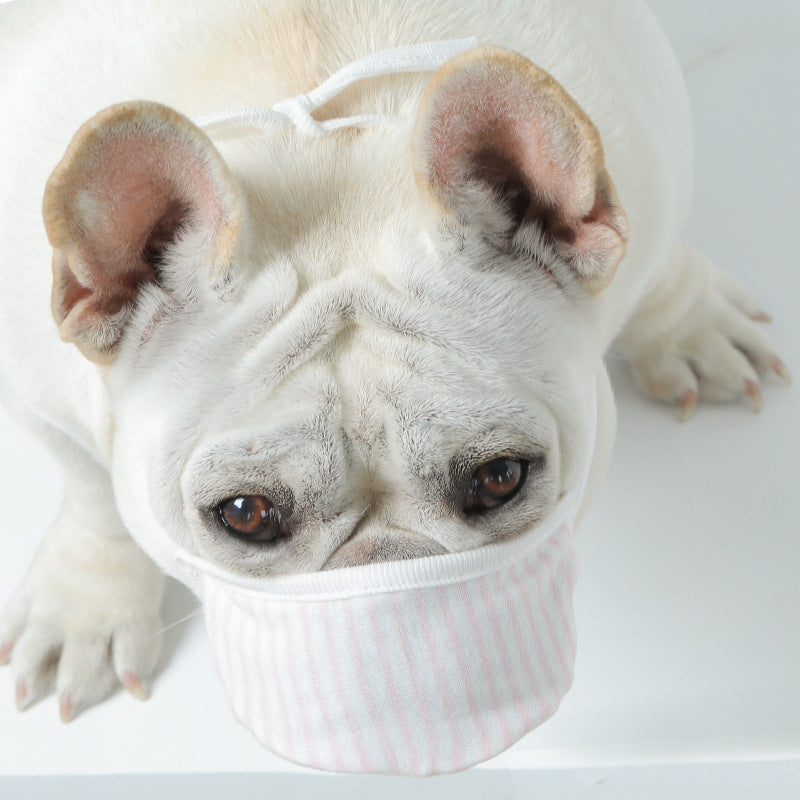 KFX-7743677 Pet Face Mask - Three-Layer Non-Woven Fabric for Long-Nosed & Short-Nosed Dogs (3-Pack)