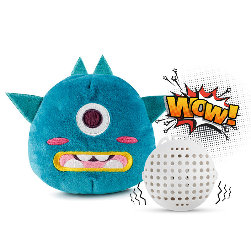 KFX-7744829 Interactive Plush Vibrating Dog Toy - Sound-Resistant, Scratching & Biting Durable Ball for Training and Dental Hygiene