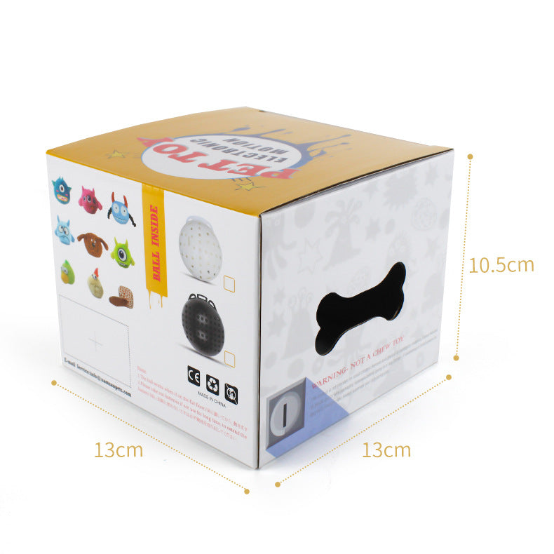 KFX-7744829 Interactive Plush Vibrating Dog Toy - Sound-Resistant, Scratching & Biting Durable Ball for Training and Dental Hygiene