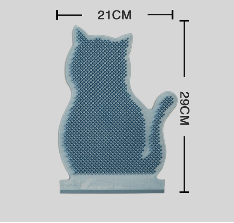 KFX-7745597 Cat Hair Removal and Massage Brush in Brown, Blue, and Pink - PE Material, 29cm x 21cm