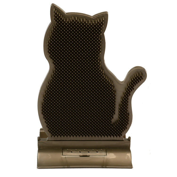 KFX-7745597 Cat Hair Removal and Massage Brush in Brown, Blue, and Pink - PE Material, 29cm x 21cm